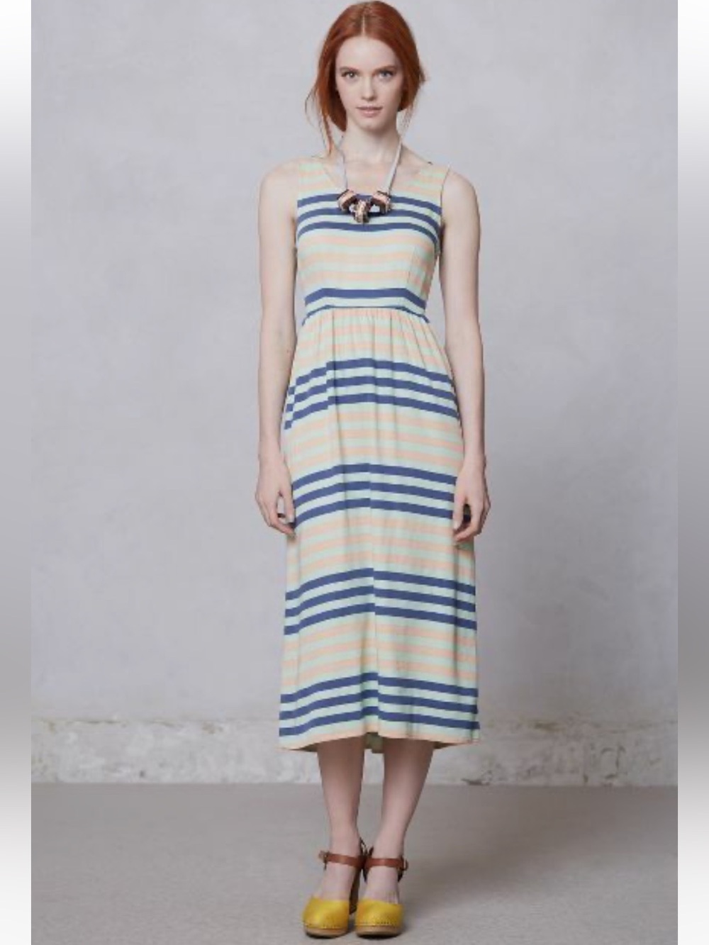 Dusen Dusen Spring Stripe Midi Dress
